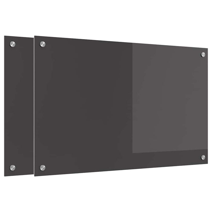 Panou de bucătărie 2 pcs Gri închis 80 x 50 cm - WALTI WALTI