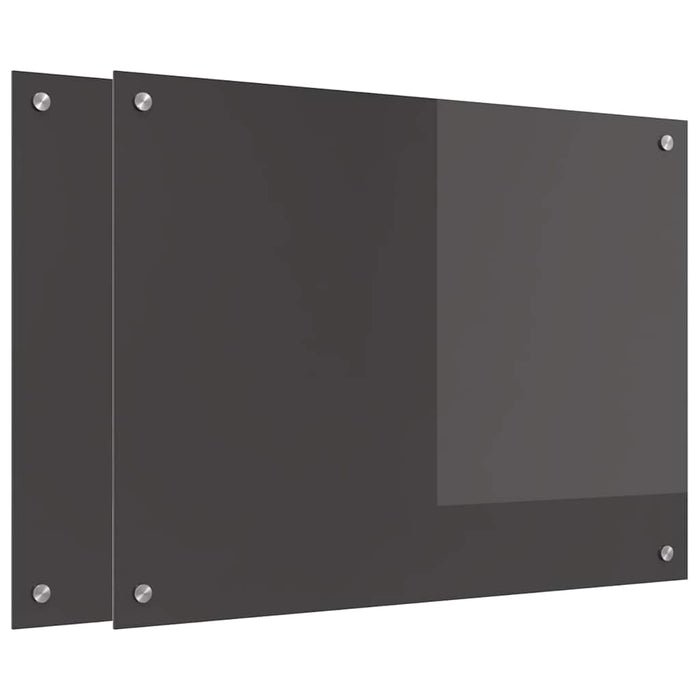 Panou de bucătărie 2 pcs Gri închis 80 x 60 cm - WALTI WALTI