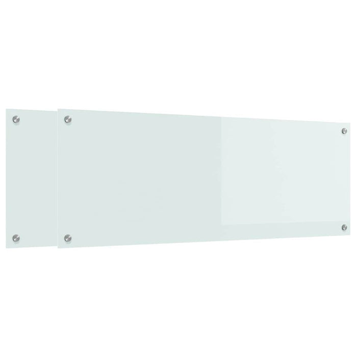 Spate de bucătărie 2 pcs Alb 110 x 40 cm sticlă securizată - WALTI WALTI