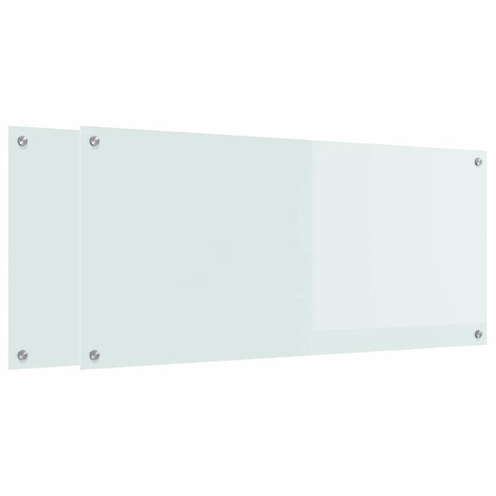 Spate de bucătărie 2 pcs Alb 110 x 50 cm sticlă securizată - WALTI WALTI