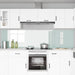 Panou de bucătărie 2 pcs Alb 120 x 60 cm sticlă securizată - WALTI WALTI