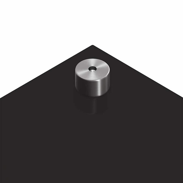 Panou de bucătărie 2 pcs Negru 120 x 40 cm sticlă securizată WALTI