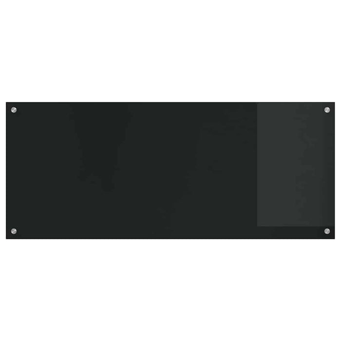 Panou de bucătărie 2 pcs Negru 120 x 50 cm sticlă securizată WALTI