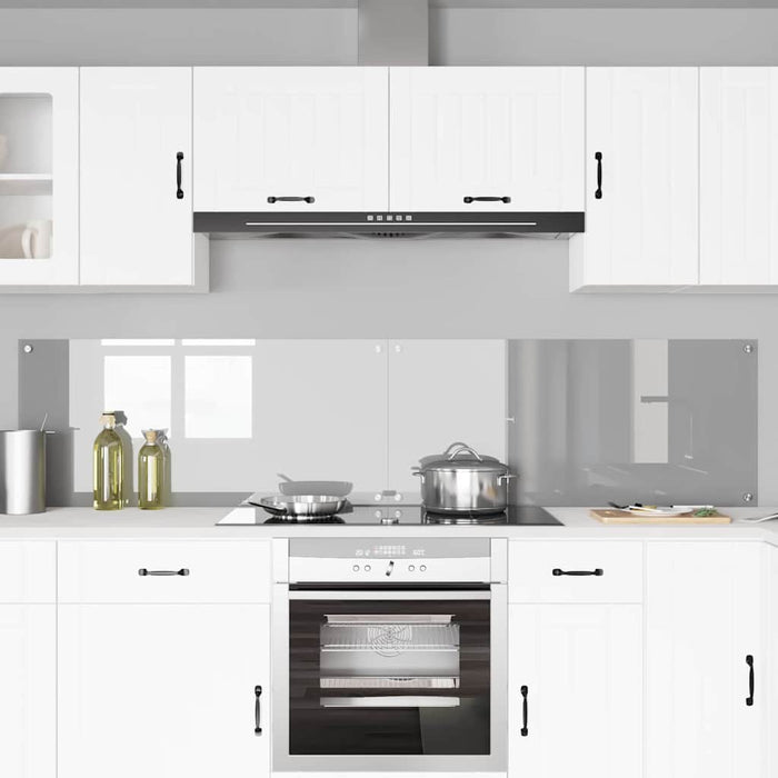 Panou de bucătărie 2 pcs Gri deschis 110 x 50 cm WALTI