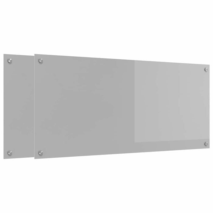 Panou de bucătărie 2 pcs Gri deschis 110 x 50 cm WALTI