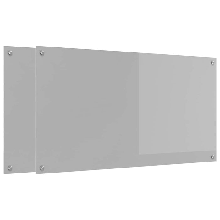 Panou de bucătărie 2 pcs Gri deschis 110 x 60 cm WALTI