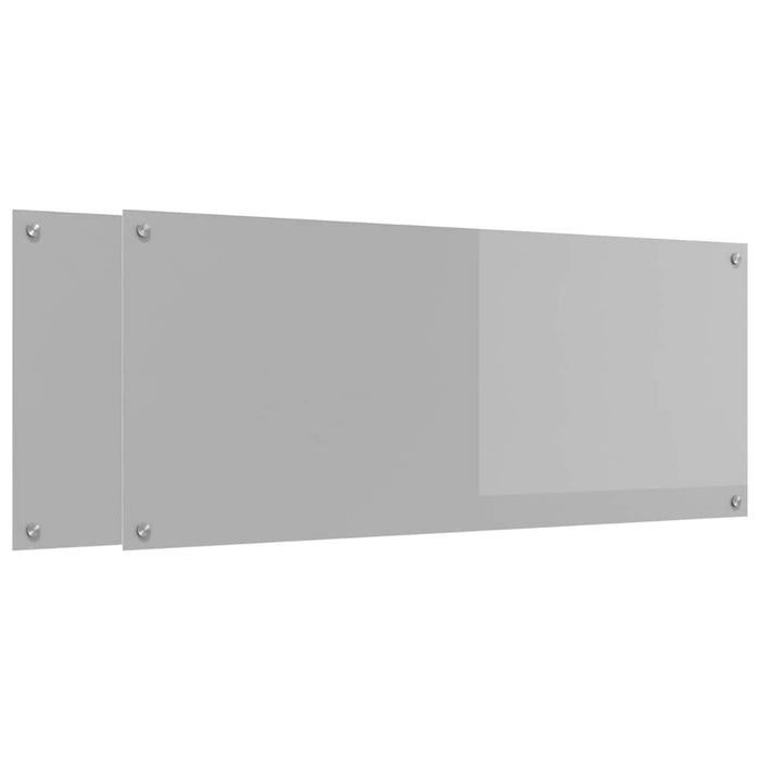 Panou de bucătărie 2 pcs Gri deschis 120 x 50 cm WALTI