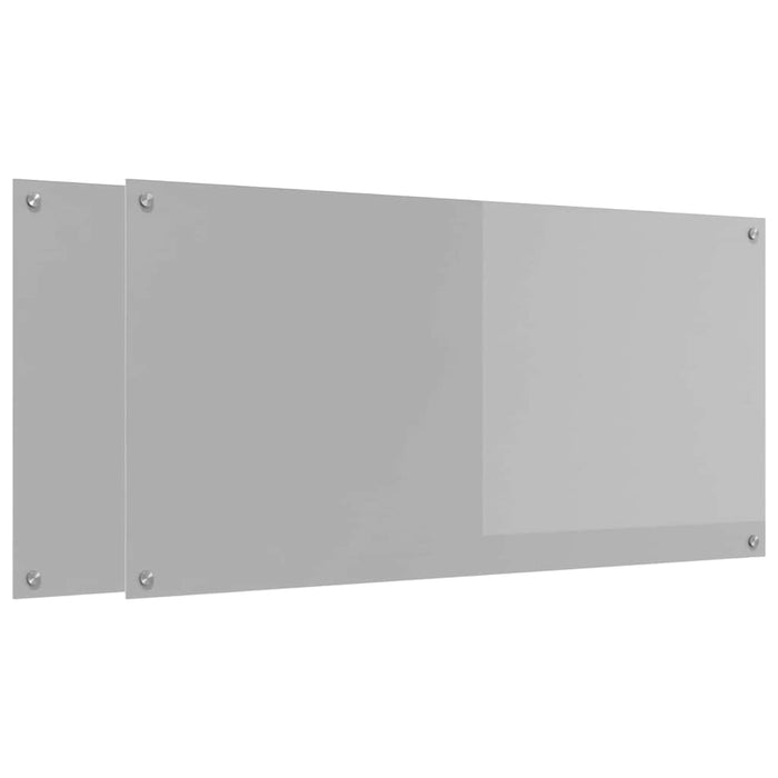 Panou de bucătărie 2 pcs Gri deschis 120 x 60 cm WALTI