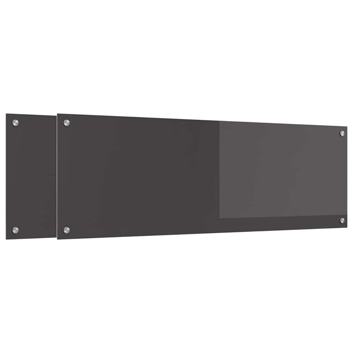 Panou de bucătărie 2 pcs Gri închis 120 x 40 cm WALTI