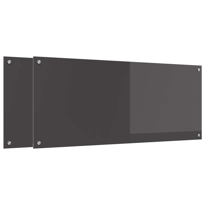 Panou de bucătărie 2 pcs Gri închis 120 x 50 cm WALTI