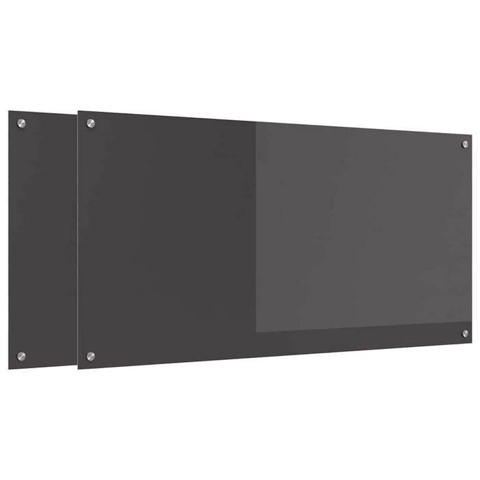 Panou de bucătărie 2 pcs Gri închis 120 x 60 cm WALTI