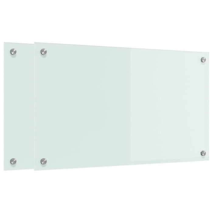 Spate de bucătărie 2 pcs Alb 70 x 40 cm sticlă securizată - WALTI WALTI