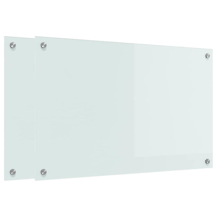 Spate de bucătărie 2 pcs Alb 80 x 50 cm sticlă securizată - WALTI WALTI