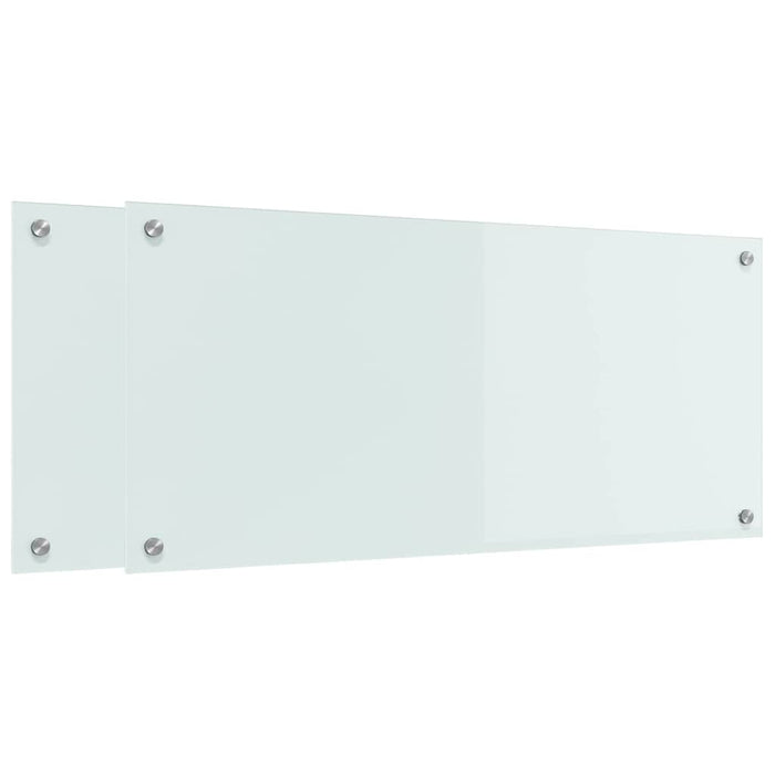 Spate de bucătărie 2 pcs Alb 90 x 40 cm sticlă securizată - WALTI WALTI