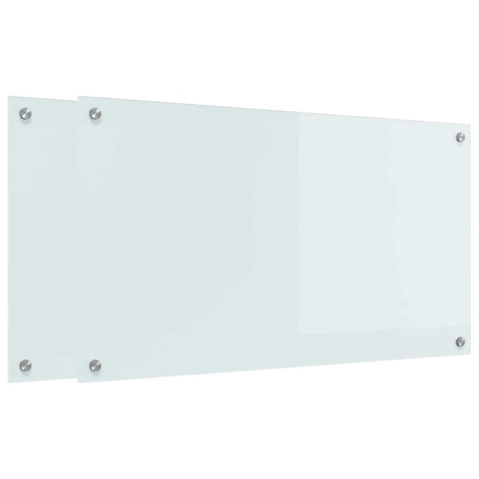 Spate de bucătărie 2 pcs Alb 90 x 50 cm sticlă securizată - WALTI WALTI