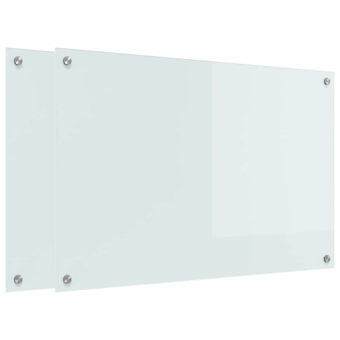 Spate de bucătărie 2 pcs Alb 90 x 60 cm sticlă securizată - WALTI WALTI