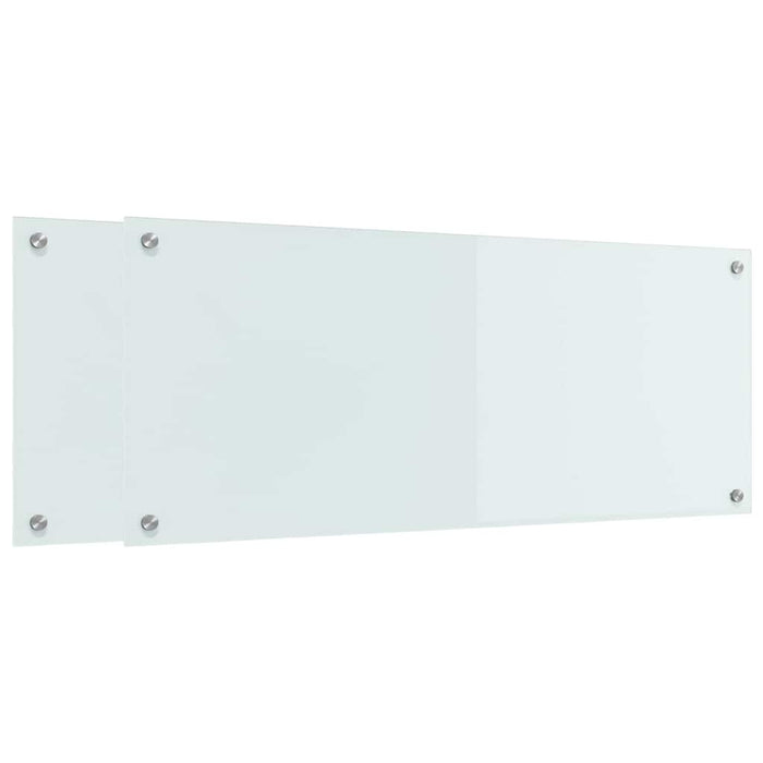 Panou de bucătărie 2 pcs Alb 100 x 40 cm sticlă securizată - WALTI WALTI