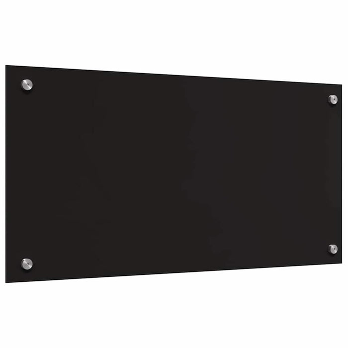 Spate de bucătărie 2 pcs Negru 80 x 40 cm sticlă securizată - WALTI WALTI
