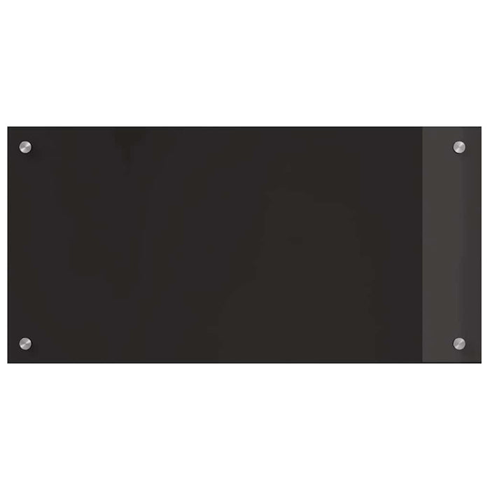 Spate de bucătărie 2 pcs Negru 80 x 40 cm sticlă securizată - WALTI WALTI