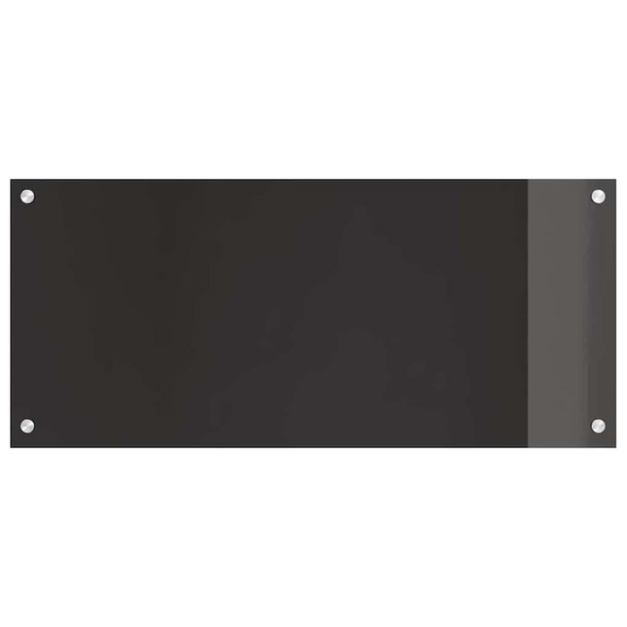 Spate de bucătărie 2 pcs Negru 90 x 40 cm sticlă securizată - WALTI WALTI