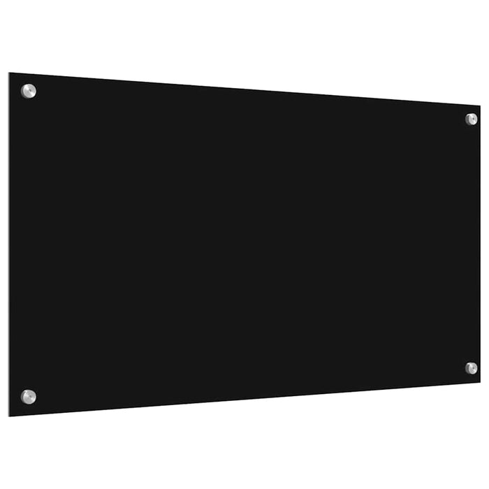 Spate de bucătărie 2 pcs Negru 90 x 50 cm sticlă securizată - WALTI WALTI