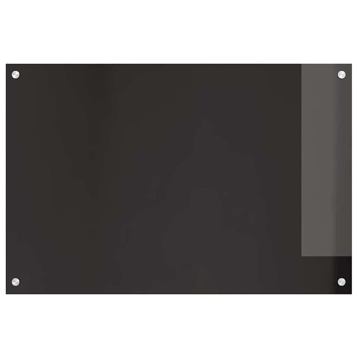 Panou de bucătărie 2 pcs Negru 90 x 60 cm sticlă securizată WALTI