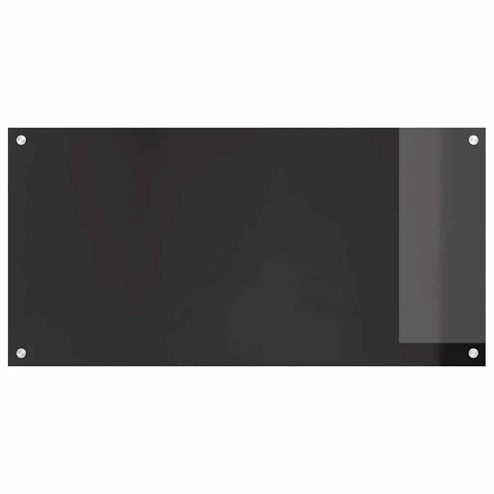 Spate de bucătărie 2 pcs Negru 100 x 50 cm sticlă securizată - WALTI WALTI