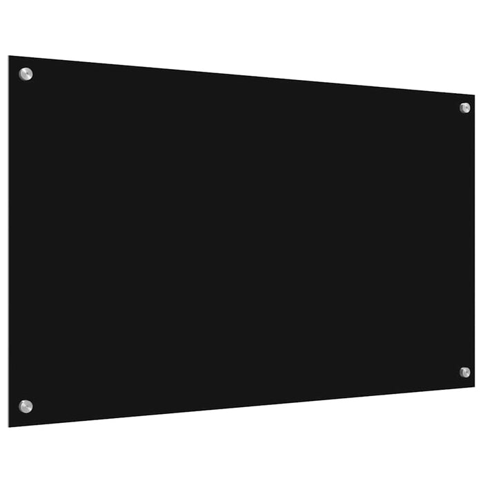 Spate de bucătărie 2 pcs Negru 100 x 60 cm sticlă securizată - WALTI WALTI