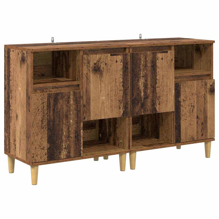 Bufeturi 2 pcs Lemn Vechi 60 x 35 x 70 cm Lemn compozit - WALTI WALTI