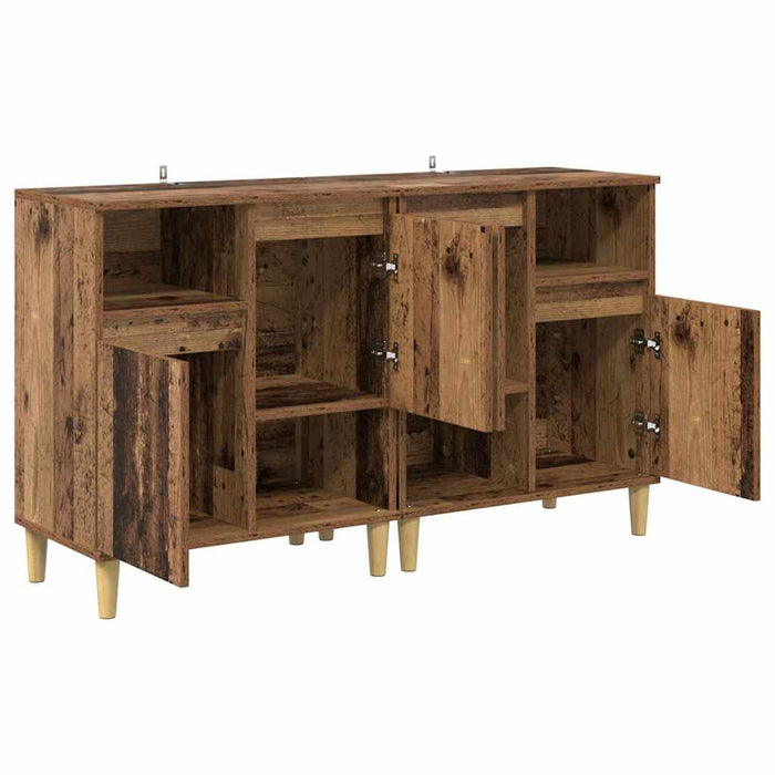 Bufeturi 2 pcs Lemn Vechi 60 x 35 x 70 cm Lemn compozit - WALTI WALTI