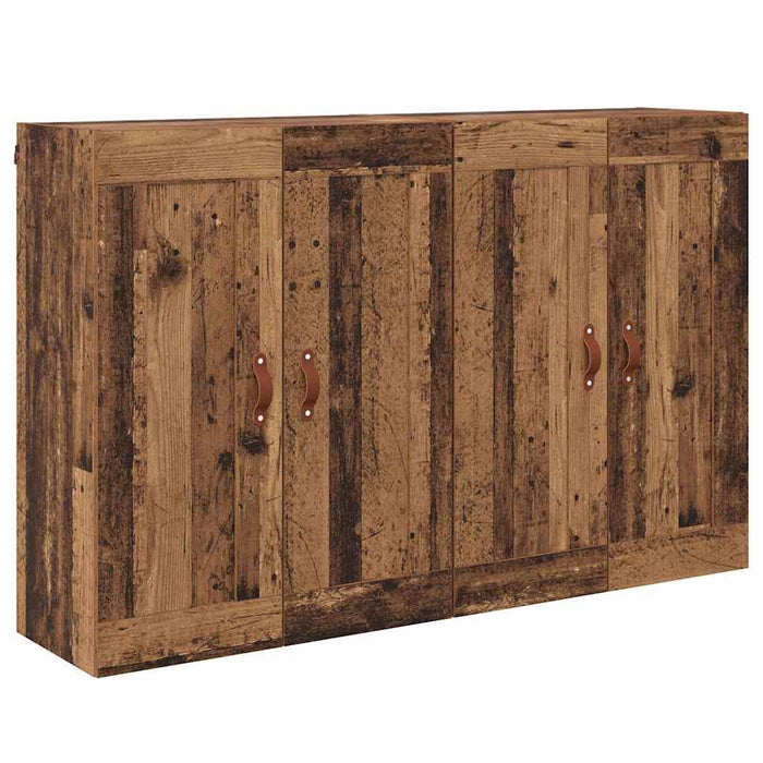 Cabinet suspendat Pe perete 2 pcs Lemn vechi 69,5 x 34 x 90 cm - WALTI WALTI