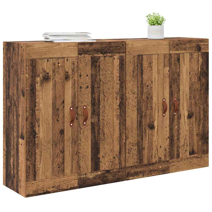Cabinet suspendat Pe perete 2 pcs Lemn vechi 69,5 x 34 x 90 cm - WALTI WALTI