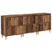 Bufeturi 3 pcs Lemn Vechi 60 x 35 x 70 cm Lemn compozit - WALTI WALTI