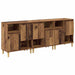 Bufeturi 3 pcs Lemn Vechi 60 x 35 x 70 cm Lemn compozit - WALTI WALTI