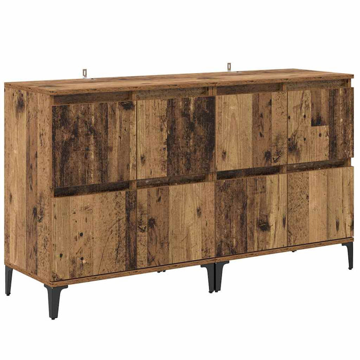 Bufeturi 2 pcs Lemn Vechi 60 x 35 x 70 cm Lemn compozit - WALTI WALTI