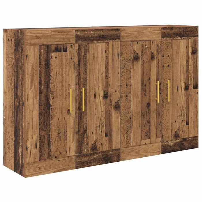 Cabinet suspendat Pe perete 2 pcs Lemn vechi 69,5 x 34 x 90 cm - WALTI WALTI