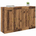 Cabinet suspendat Pe perete 2 pcs Lemn vechi 69,5 x 34 x 90 cm - WALTI WALTI