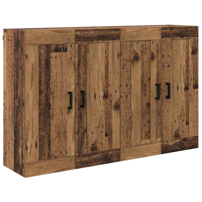 Cabinet suspendat Pe perete 2 pcs Lemn vechi 69,5 x 34 x 90 cm - WALTI WALTI
