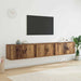 Set Dulap TV montat pe perete Pe perete 3 pcs Lemn Vechi - WALTI WALTI