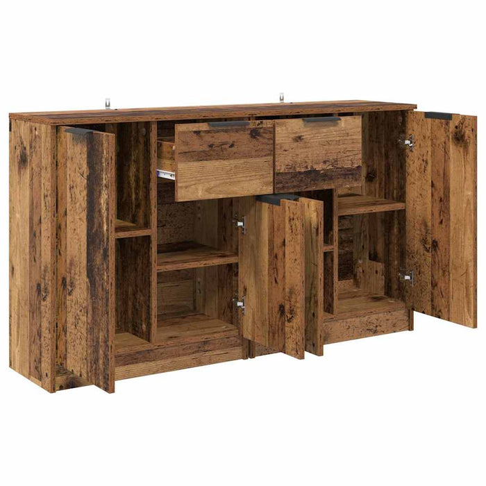 Bufeturi 2 pcs Lemn Vechi 60 x 30 x 70 cm Lemn compozit - WALTI WALTI