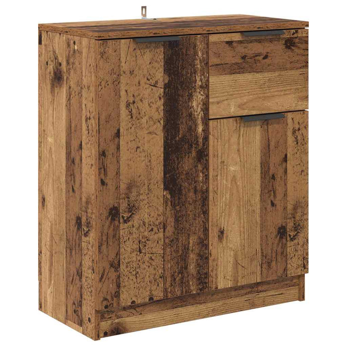 Bufeturi 2 pcs Lemn Vechi 60 x 30 x 70 cm Lemn compozit - WALTI WALTI