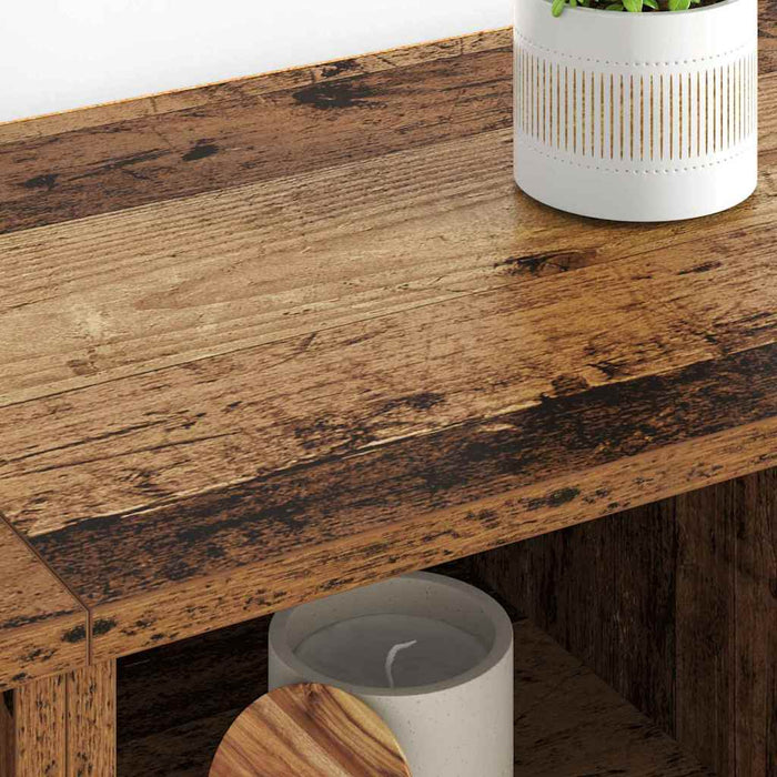 Bufeturi 2 pcs Lemn Vechi 60 x 35 x 70 cm Lemn compozit - WALTI WALTI