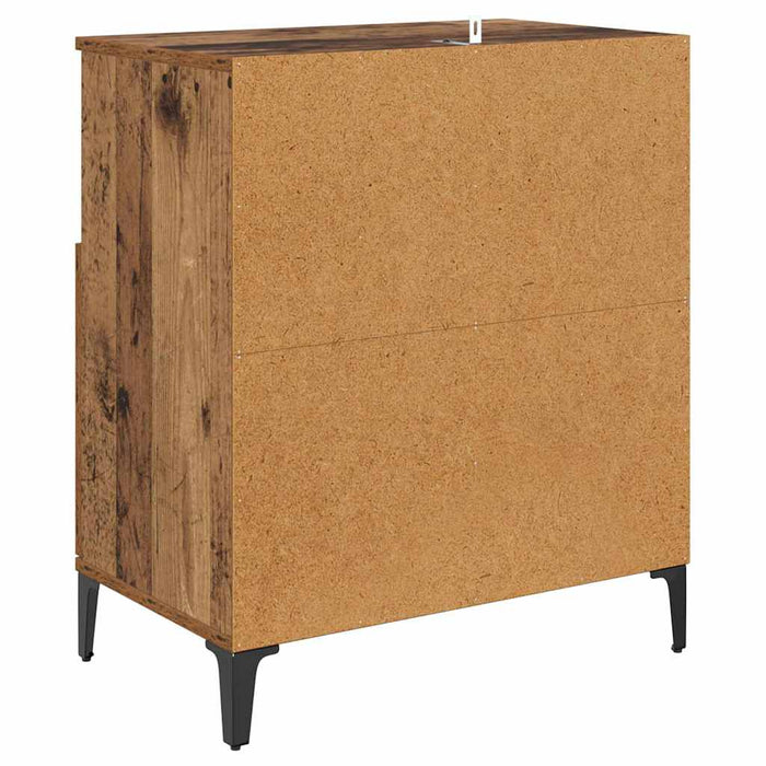 Bufeturi 2 pcs Lemn Vechi 60 x 35 x 70 cm Lemn compozit - WALTI WALTI