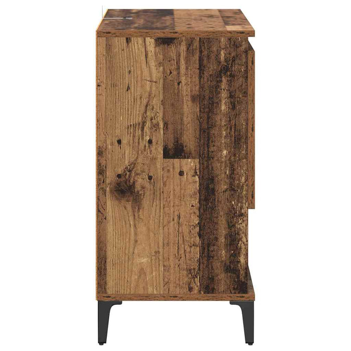 Bufeturi 2 pcs Lemn Vechi 60 x 35 x 70 cm Lemn compozit - WALTI WALTI