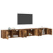 Set Dulap TV montat pe perete Pe perete 3 pcs Lemn Vechi - WALTI WALTI