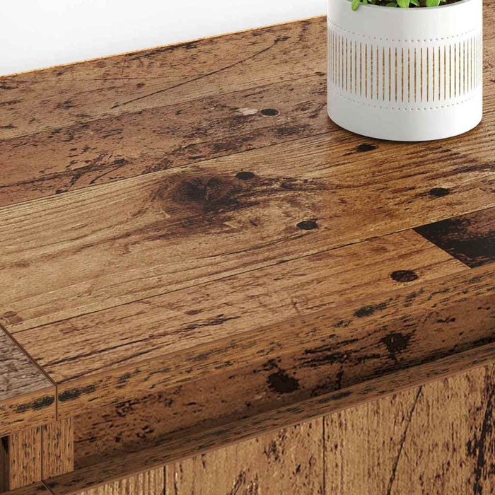 Bufeturi 2 pcs Lemn Vechi 60 x 35 x 70 cm Lemn compozit - WALTI WALTI