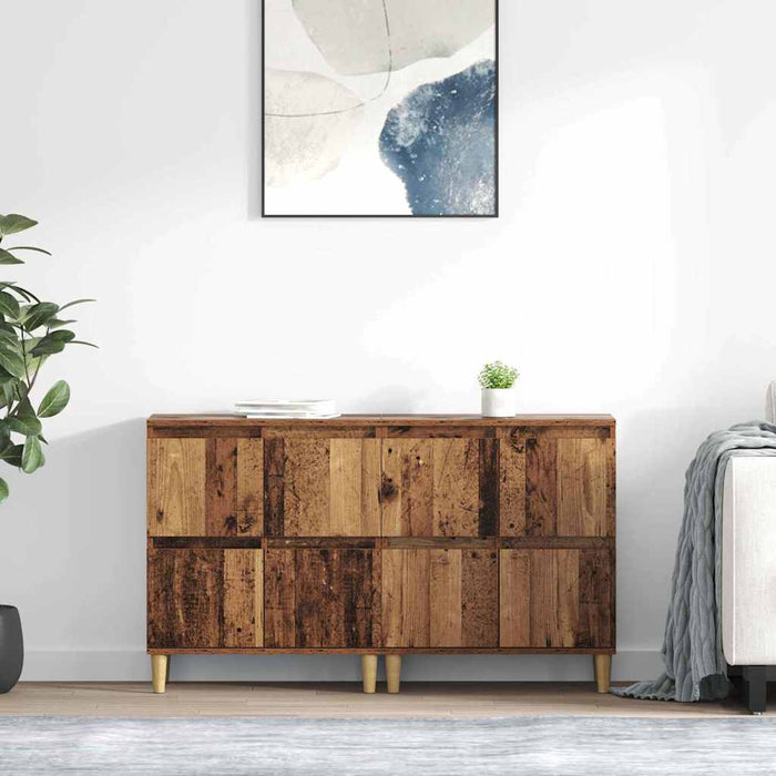 Bufeturi 2 pcs Lemn Vechi 60 x 35 x 70 cm Lemn compozit - WALTI WALTI