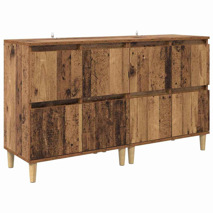 Bufeturi 2 pcs Lemn Vechi 60 x 35 x 70 cm Lemn compozit - WALTI WALTI