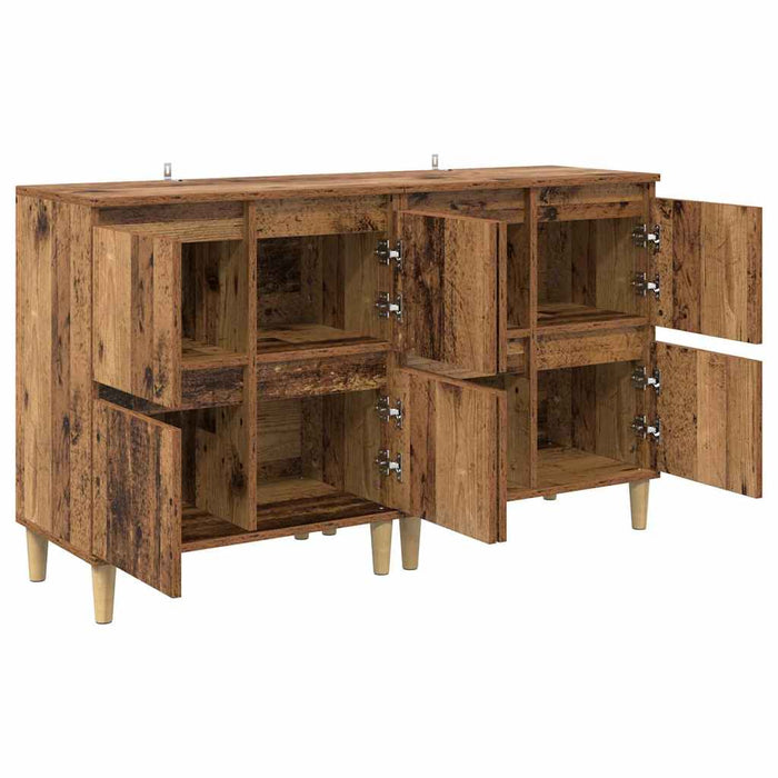 Bufeturi 2 pcs Lemn Vechi 60 x 35 x 70 cm Lemn compozit - WALTI WALTI