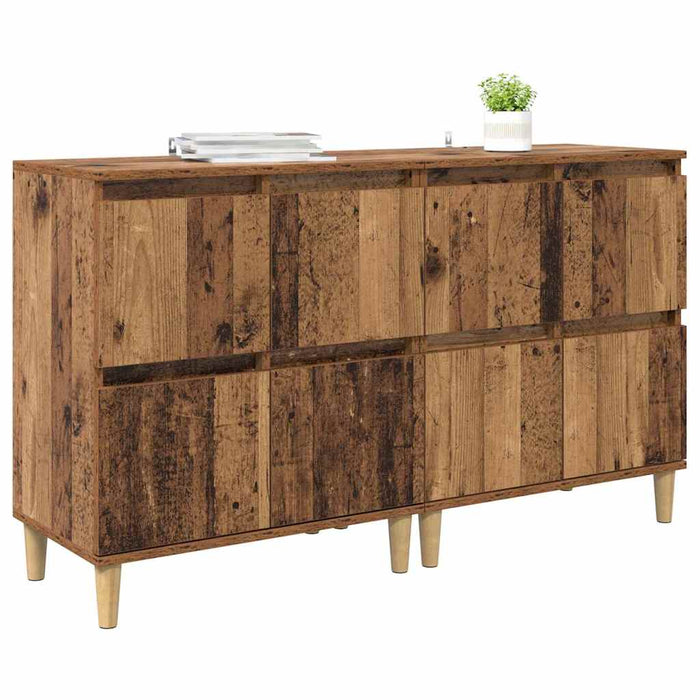 Bufeturi 2 pcs Lemn Vechi 60 x 35 x 70 cm Lemn compozit - WALTI WALTI